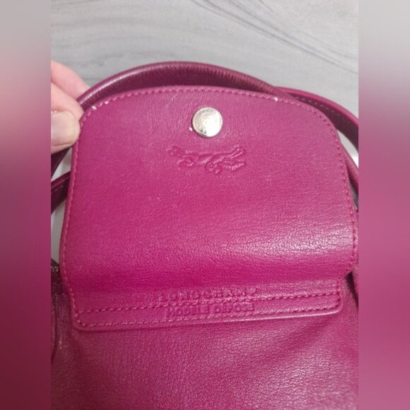 Longchamp - Soft Leather Tote Crossbody Shoulder Bag - Picture 3 of 15